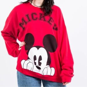 Disney Red Mickey Mouse Sweatshirt, size XL